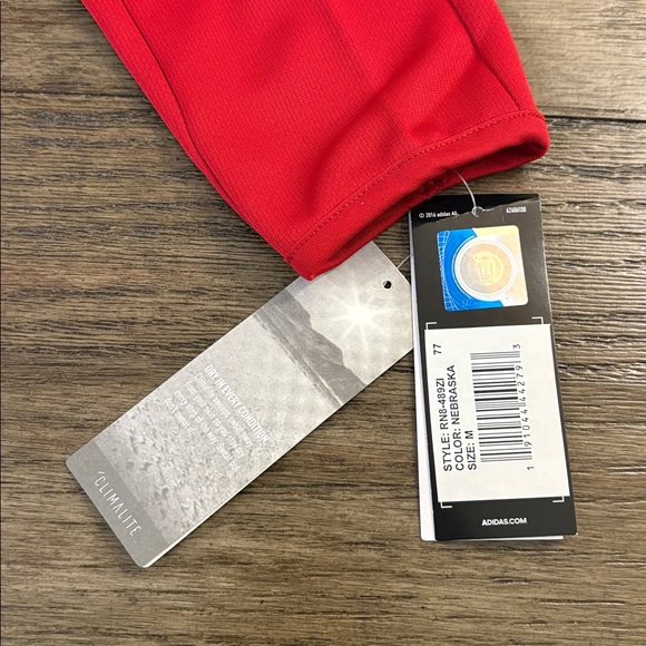 NWT [adidas] Nebraska Cornhuskers NCAA 1/4 Zip Pullover Sweatshirt Youth M 10/12 - Picture 7 of 12